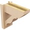 Ekena Millwork 5 1/2-in W x 12-in D x 12-in H Funston Slat Rough Cedar Woodgrain TimberThane Outlooker, Primed Tan OUTUR055X12X12FST24RCPR - alternate 6